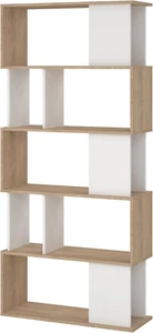 Maze Modern Bookcase, Display Shelf and Decorative Room Divider with 7 Fixed Sto - Picture 1 of 10