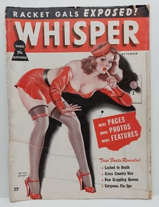 Whisper Vol 1 No 5 Nov 1947 RARE Vintage Pinups Peter Driben Cover Jane Russell - Picture 1 of 12