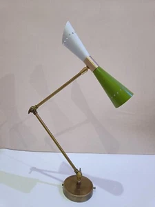1950's Mediados Siglo Moderno Latón Italiano Candelabro de Pared Colgante Fijo - Imagen 1 de 15