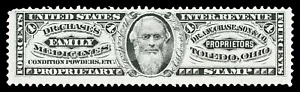 Scott RS55b 1871 4c Dr A.W. Chase, Son & Co. Revenue on Silk Paper F-VF Cat $300 - Picture 1 of 1
