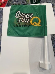 2-seitige Quaker State Racing Car Auto Fenster Flagge 12 Zollx12 Zoll Neu aus altem Lagerbestand - Bild 1 von 6