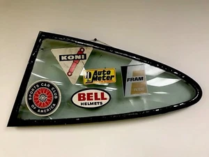 Porsche 911 Left Rear Quarter Window Vintage Race Stickers - Foto 1 di 4
