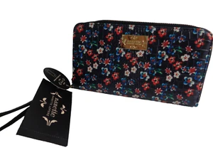 Nanette NANETTE LEPORE Muñequera Cremallera Alrededor Cartera Floral Cocodrilo RFID Nuevo con Etiquetas - Imagen 1 de 8