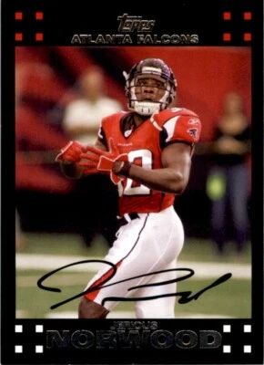 2007 Topps Jerious Norwood Atlanta Falcons #50 - Image 1 of 2