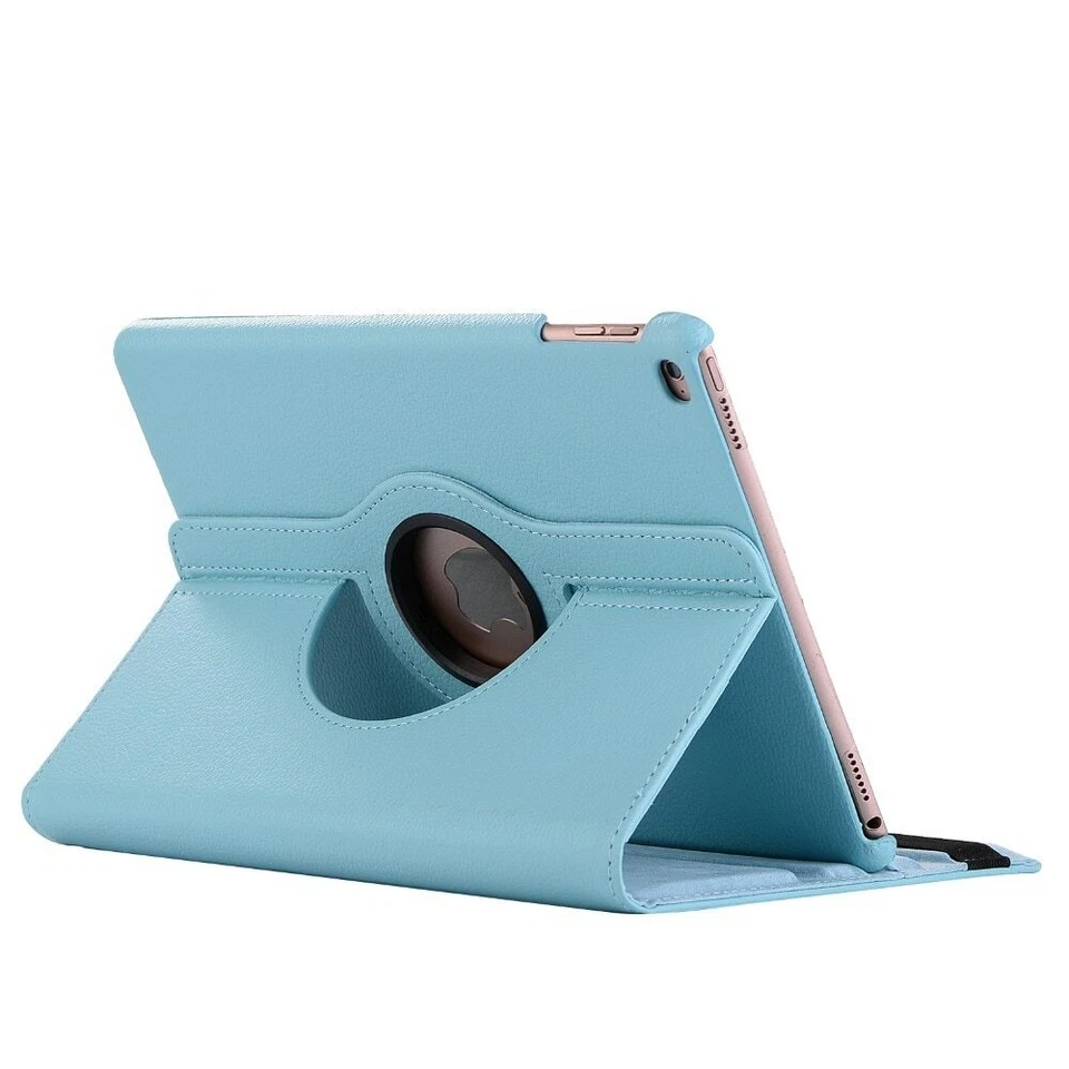 360 Rotating Leather Folio Case Cover Stand for iPad 234 Mini 1 2 3 4 5 Air 1 2 - Image 1 of 4