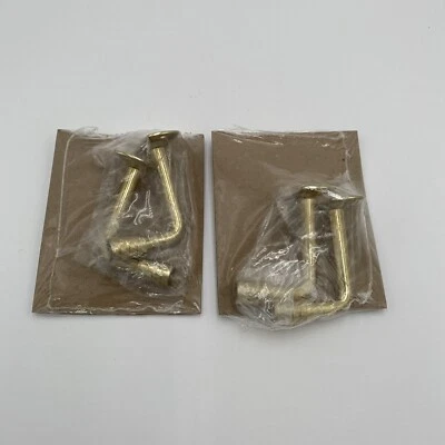 Rowley 3/8 Bracket 2" Gooseneck Projection Curtain Holders, 2 Packs (4 Pcs) - Image 1 of 3