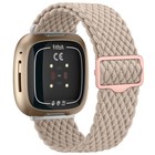 Braided Band For Fitbit Versa 3/Versa 4/Sense Strap Bracelet Adjustable Wrist~