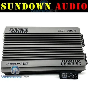 SUNDOWN AUDIO SALT-2000.6 COMPETITION 6-CHANNEL COMPONENT SPEAKERS AMPLIFIER NEW - Picture 1 of 7