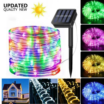  Solar Christmas Lights Outdoor Waterproof 39FT Rope Lights LED String Lights - Image 1 of 4