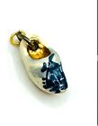 Charm/Pendant Shoes From Netherlands Pottery Hand Painted Gold Inside