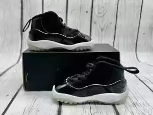 JORDAN 11 RETRO (TD), SIZE 4c, 378040 011-ORIGINAL BOX-WORN ONE OR TWO TIMES - Picture 1 of 8