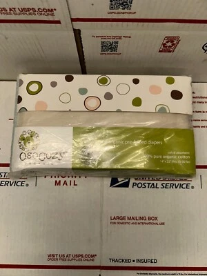 OCOCOZY 6 UNBLEACHED ORGENIC PRE-FOLDED DIAPERS SIZE LARGE FITS 15-30 LBS NEW - Image 1 of 3