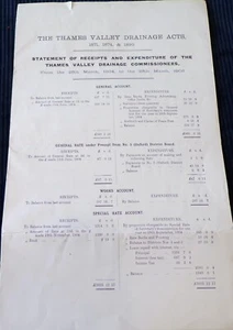 Document Related to Thames Valley Drainage Acts, 1905 - Picture 1 of 2