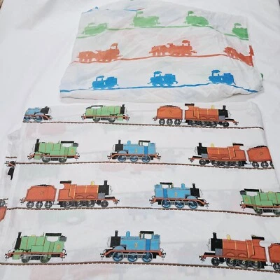 Thomas The Train Engine Friends Twin Flat and Fitted Sheet Set 2013 Franco - Image 1 of 4