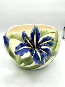 Franz Feinporzellan geformte Iris Blumenschale Kerzenhalter, siehe Beschreibung - Bild 1 von 12