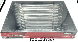 SNAP ON TOOLS USA 10 - 19 mm 12-Point Box Combination Wrench Set OEXM710B NEW + - Picture 1 of 5