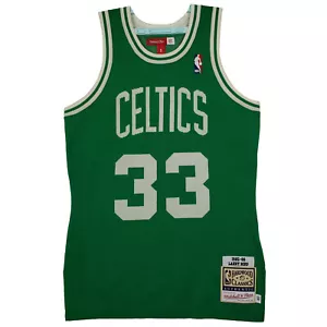 CLOT Larry Bird Boston Celtics Mitchell & Ness NBA Small Knit Jersey Green New - Picture 1 of 8