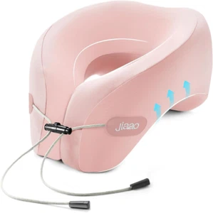 Almohada de viaje, almohada para el cuello avión, almohada para avión espuma viscoelástica almohada para el cuello de viaje - Imagen 1 de 6