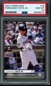 Carta rookie 2019 Topps Now #16 Fernando Tatis Jr. RC PSA 10 gemme nuova di zecca 62008277 - Foto 1 di 2