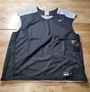 Nike Reversible Lacrosse Training Pinny Practice Vest Medium Gray BQ3129-061 - Picture 1 of 8