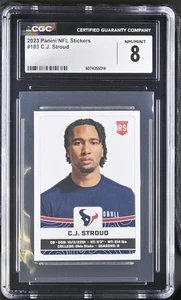 2023 Panini NFL Sticker - CJ Stroud #183 (RC) CGC NM/MINT 8 RARE Zero Higher - Bild 1 von 2