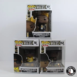 Funko Pop! Juego completo The Notorious BIG Jersey, Crown, Fedora #77, 78, 152 - Imagen 1 de 10