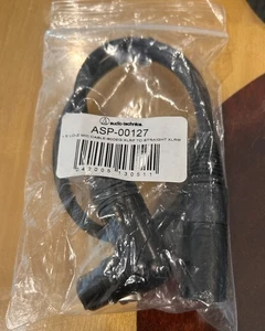 Audio-Technica ASP-00127 1.5' LO-Z MIC CABLE-90DEG XLRF TO STRAIGHT  XLRM - Picture 1 of 3