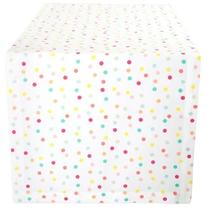 DII Polka Dot Party Table Runner 14x72, Reusable & Machine Washable, Multicolor - Picture 1 of 1