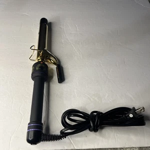 Hot Tools 1181 1" Gold Curling Iron. Tested And Works Hair Beauty Rolling Heat - Picture 1 of 5