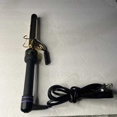 Hot Tools 1181 1" Gold Curling Iron. Tested And Works Hair Beauty Rolling Heat - Image 1 of 4