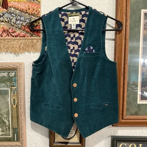 Scotch & Soda Revers Made with Love grau Wolle fade Stepplinie Weste Herren M (H19) - Bild 1 von 7