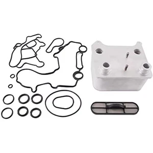 NEW High Flow Oil Cooler Kit For Ford 6.0L Powerstroke Diesel F250 F350 03-10 - Picture 1 of 8
