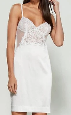 La Perla Edenic S Silk Slip Chemise Short Gown Bridal White - Image 1 of 2