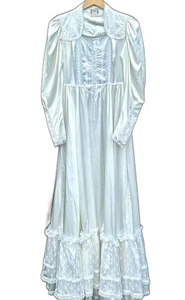 Abito da sposa vintage GUNNE SAX prateria cottage fata pizzo avorio taglia XS/1J - Foto 1 di 9