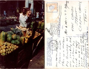 Postal del vendedor de frutas de la ciudad de Panamá, 1951 - Imagen 1 de 1