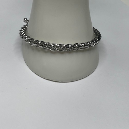 VALENTINO bracciale tono argento catena stile classico versatile bigiotteria