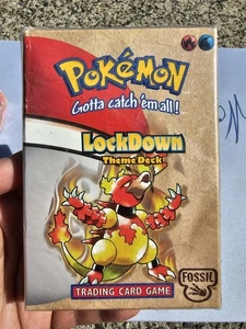 1999 FACTORY SEALED Pokémon Lockdown Fossil Theme Deck - Picture 1 of 12