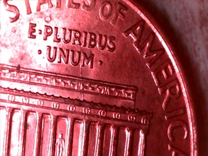 1995 P Lincoln Memorial Penny Error Die Crack Nice Coin - Picture 1 of 15