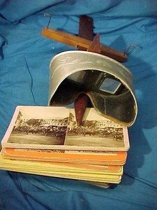 UNDERWOOD Estéreo Portátil Años 1890 con 40 Tarjetas Fotográficas - Imagen 1 de 6