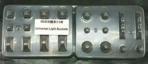 LEXAN UNIVERSAL LICHTEINSÄTZE LIGHT BUCKETS FÜR 1:10 KAROSSERIEN 10 PAAR # 19170 - Bild 1 von 1