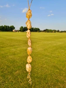 Energize Your Spirit & Space: 7 Citrine Crystals Healing Talisman with Bells - Picture 1 of 6
