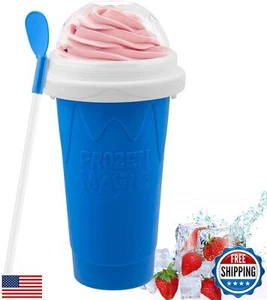 Slushy Maker Cup, Quick Frozen Magic Slushie Reusable Slushy Cup,Squeeze Cup - Picture 1 of 5