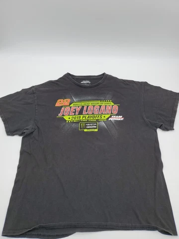 Team Penske XL Black 2019 Playoffs Joey Logano Racing Sports Men Shirt..122 Cover