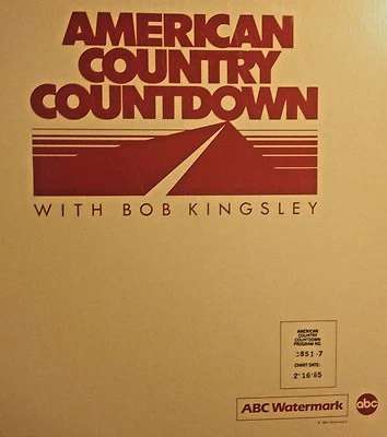 Radio Show: ACC TOP 40 w/BOB KINGSLEY 2/16/85 JOHN ANDERSON, GEORGE JONES, EXILE - Image 1 of 4