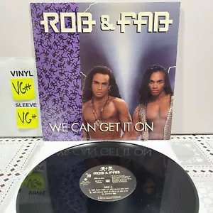Milli Vanilli Rob & Fab – We Can Get It On 12" RARE LP US ONLY FIRST PRESS!! - Picture 1 of 5