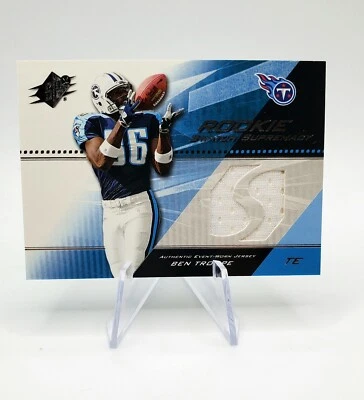 2004 SWR-BT Upper Deck SP-X Rookie swatch supremacy Ben Troupe JerseyTitans - Image 1 of 2