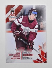 2023 BY Cards IIHF World Junior Championship Latvia #187 Rainers Darzins