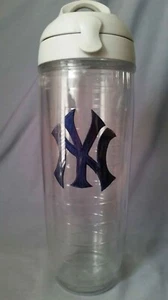 New York Yankees Tervis Tumbler Water Bottle 20 Ounce w/ Lid Insulated Baseball - Picture 1 of 14