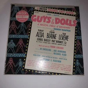 Guys & Dolls: A Musical Fable Of Broadway Vinyl, LP 1950 Robert Alda - Picture 1 of 5