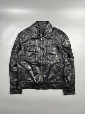 Chaqueta de cuero rubí Milestone para hombre talla IT 52 (Y0634) Foto 1 de 4